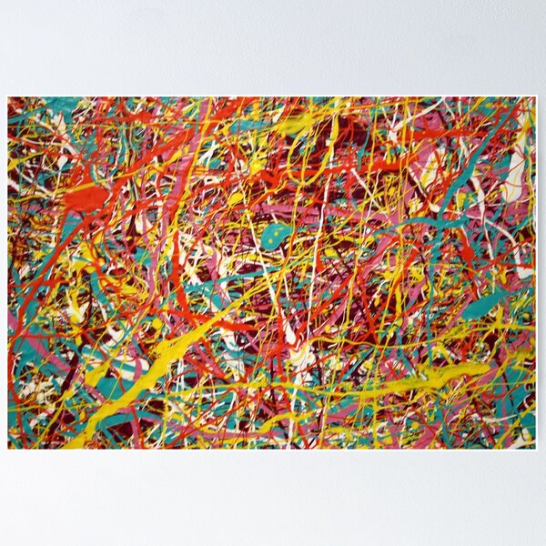 Item preview, Modern Abstract Jackson Pollock Painting Original Art  designed and sold by ZeeClark.