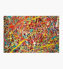 Modern Abstract Jackson Pollock Painting Original Art Titled: Constant Change Photographic Print