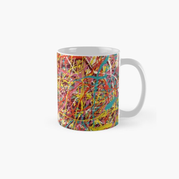 Modern Abstract Jackson Pollock Painting Original Art Classic Mug