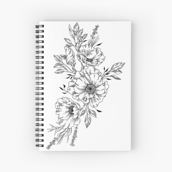 Floral Spiral Notebook