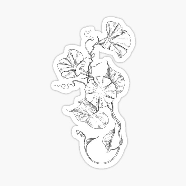 Mourning Glories Glossy Sticker