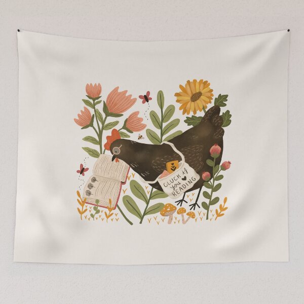 Item preview, Chicken Reading a Book designed and sold by ohjessmarie.