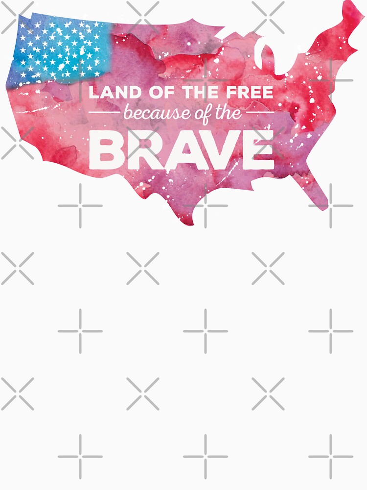 land of the free because of the brave poster