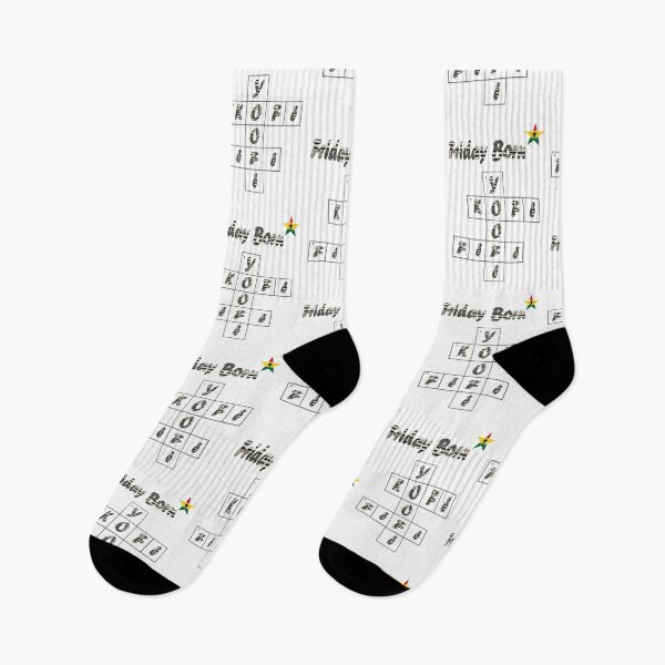 Item preview, Friday Born Ghanaian Male Names in black and white designed and sold by WhoWeAre.