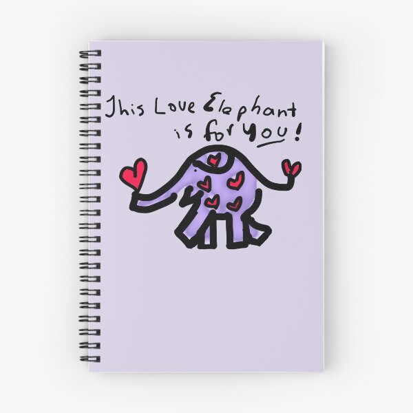 Artikelvorschau, Lila Liebes-Elefant entworfen und verkauft von Beth A. Richardson.