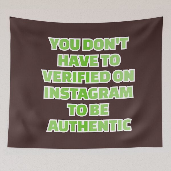 Item preview, you don't have to verified on instagram to be authentic designed and sold by omerm.