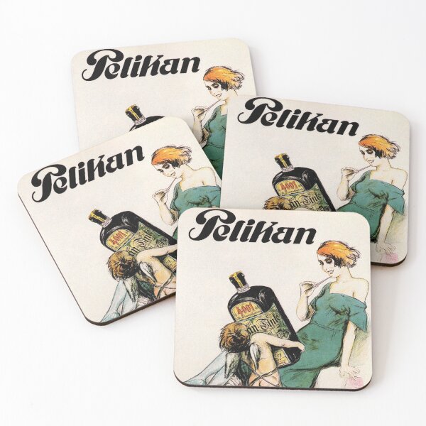 Item preview, Germany PELIKAN INK Art Deco Style Wall Art Vintage Advertisement 1921 designed and sold by retroposters.