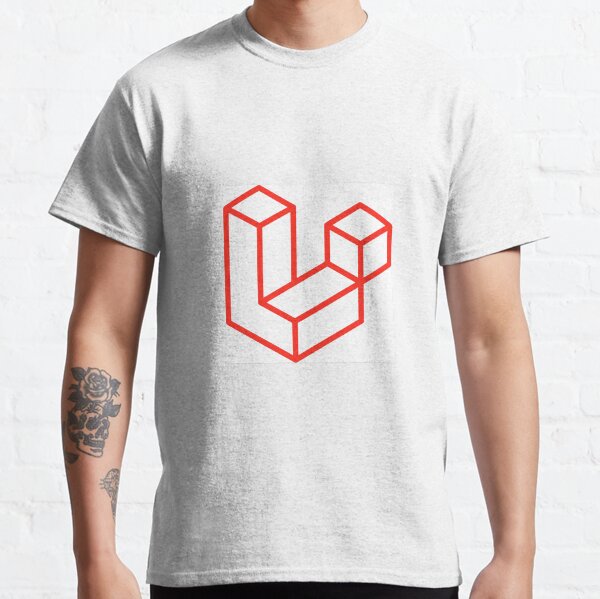 Laravel logo white / red