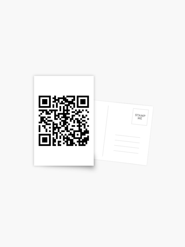 Rick Roll Your Friends! QR code that links to Rick Astley's “Never Gonna  Give You Up”  music video Sticker for Sale by ApexFibers