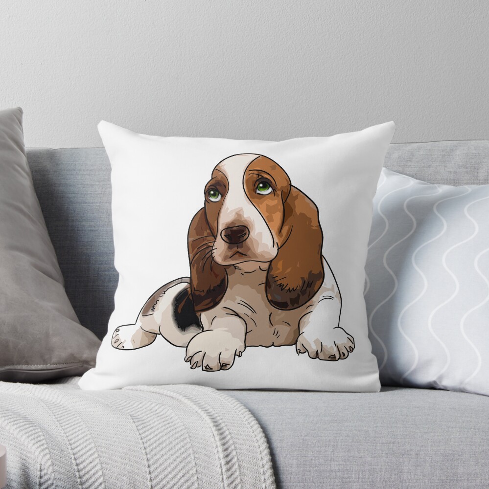 basset hound pillow pottery barn