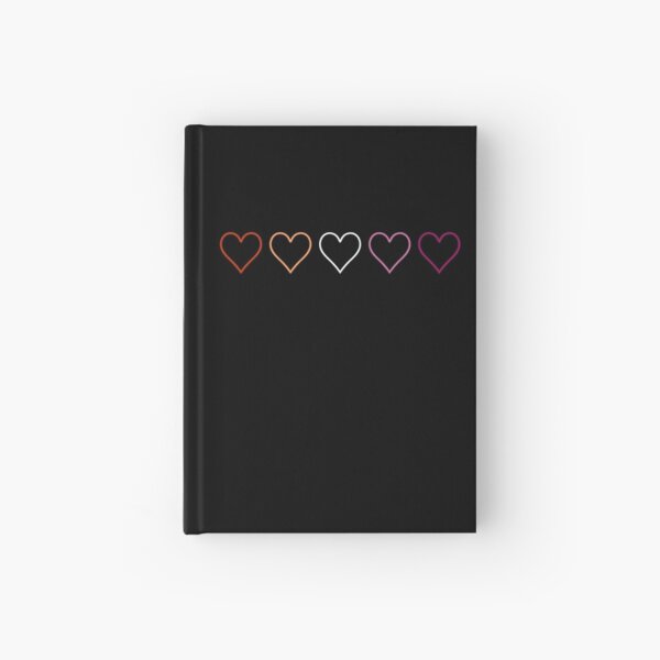 Subtle lesbian hearts Hardcover Journal