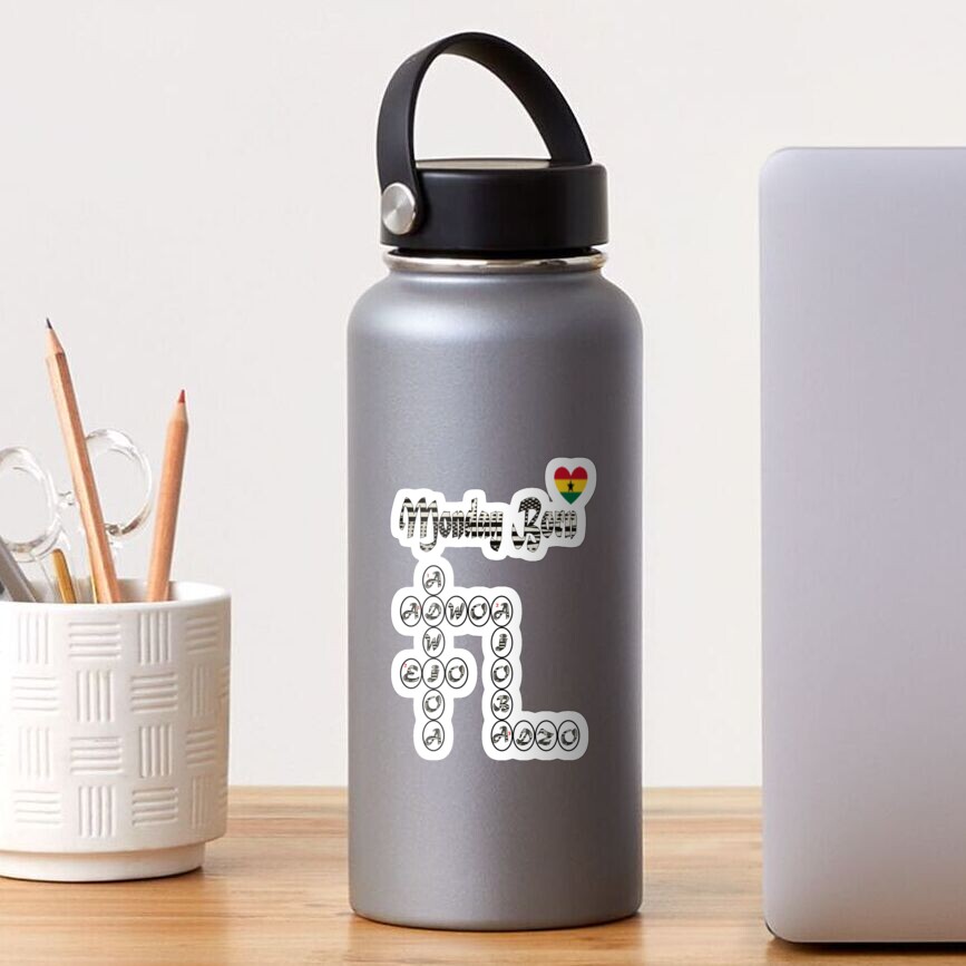  Monday Born Ghanaian Female Names In Black And White Sticker For Sale 