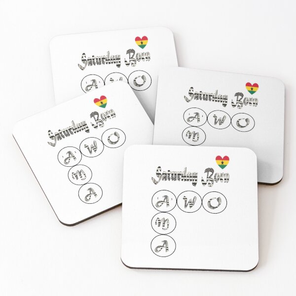 Item preview, Saturday Born Ghanaian Female Names in black and white designed and sold by WhoWeAre.