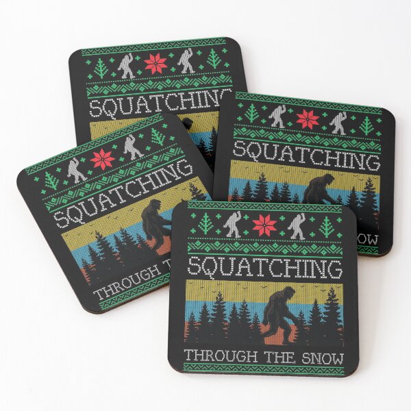 Item preview, Christmas Retro Sasquatch Vintage Bigfoot Ugly Christmas Sweater designed and sold by mrsmitful.