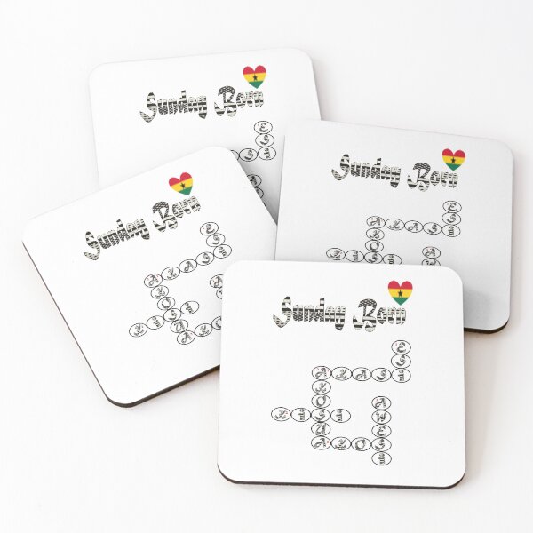 Item preview, Sunday Born Ghanaian Female Names in black and white designed and sold by WhoWeAre.
