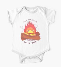 Body de manga corta para bebé Maldición de Calcifer
