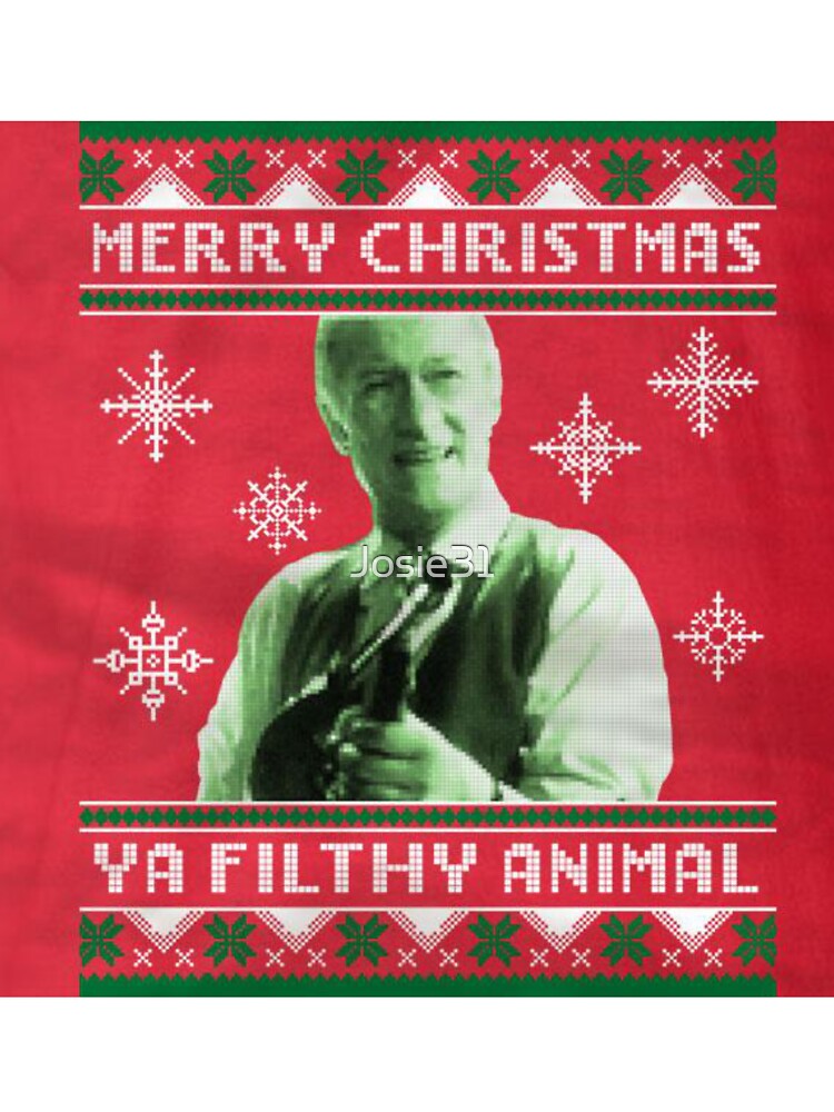 Discover Merry Christmas ya filthy animal Kids T-Shirt