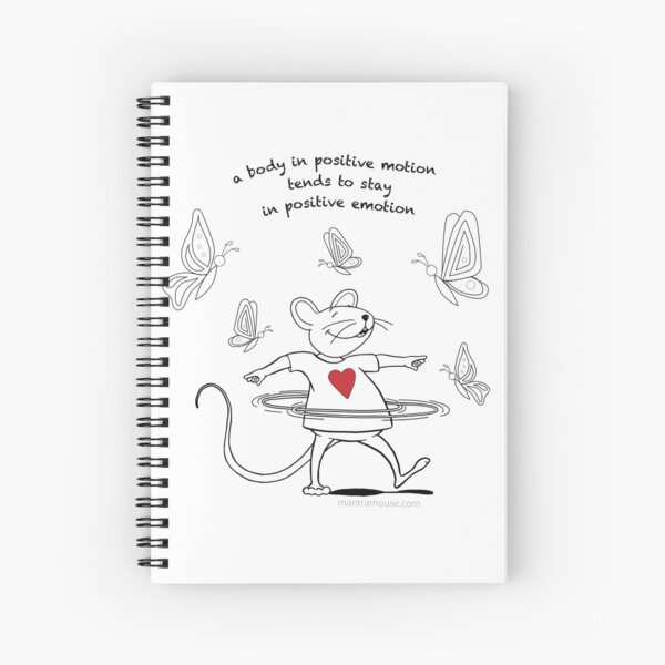 MantraMouse® Hula Hoop Cartoon Spiral Notebook