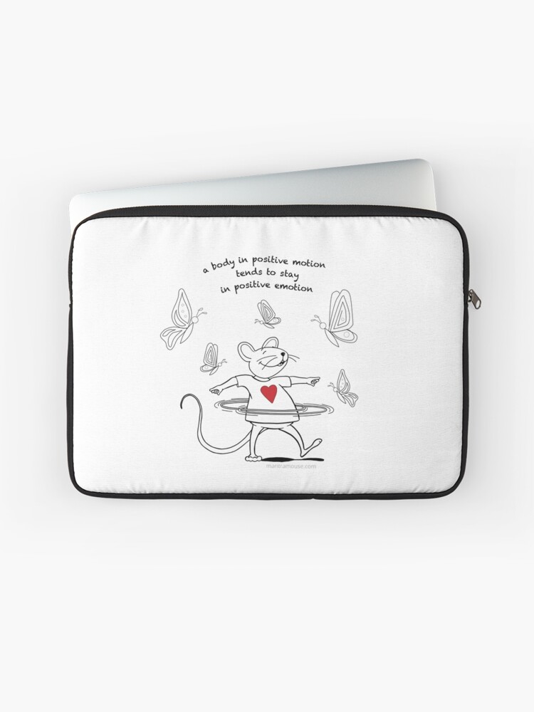 Thumbnail 1 of 2, Laptop Sleeve, MantraMouse® Hula Hoop Cartoon designed and sold by donnamartini.