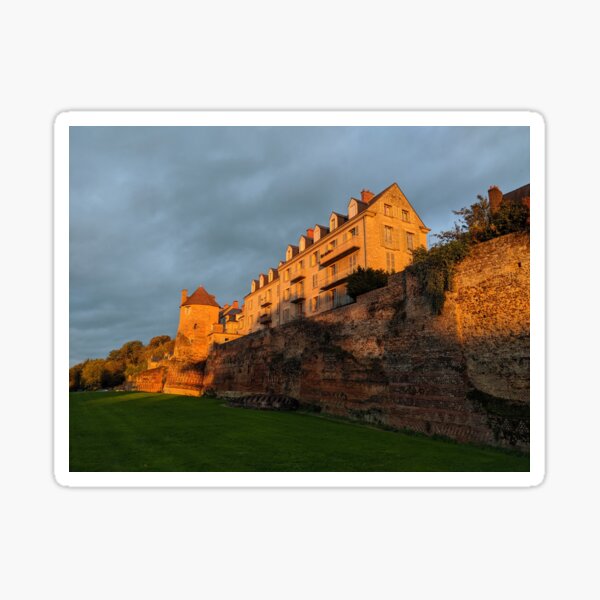 Golden Hour on Roman Walls Sticker