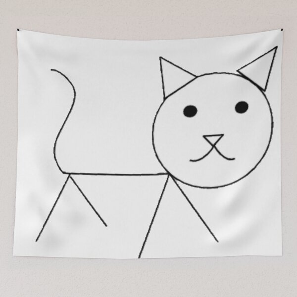 Item preview, Stick Figure Cat designed and sold by Tumblestwo.