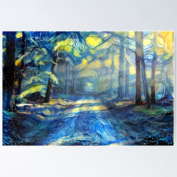 Item preview, painted forest designed and sold by watwateroo.
