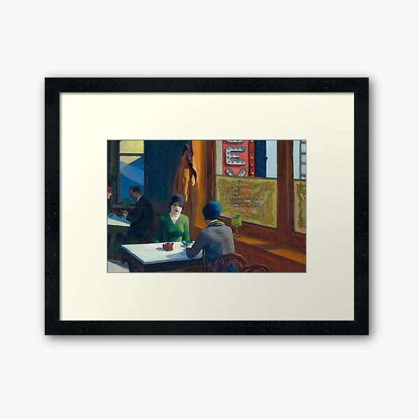 Chop Suey - Edward Hopper Impression encadrée