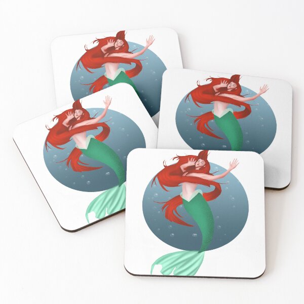 Item preview, Red haired mermaid designed and sold by cutesbiest.