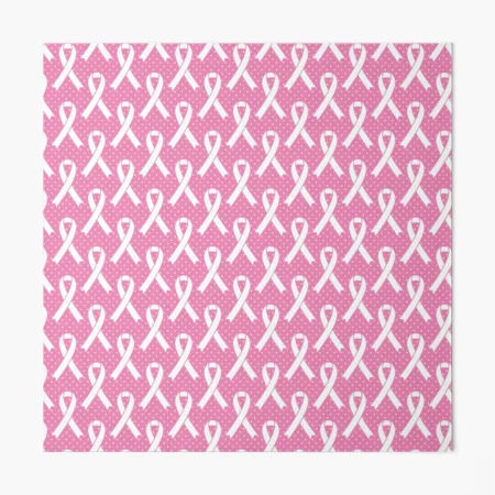 Pink Ribbon Pattern - Breast Cancer Awareness Art Board Print for