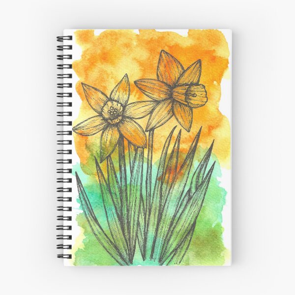 Item preview, Daffodil Palette Flower designed and sold by SerenSketches.