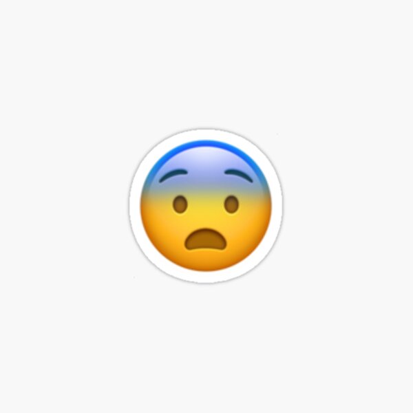 Worried Face Emoji. Hushed Feeling Comic Graphic by microvectorone ·  Creative Fabrica