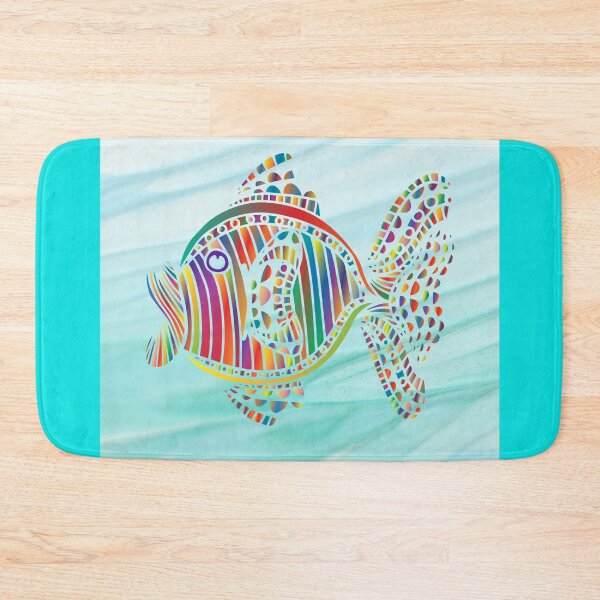 Item preview, Rainbow Fish Mosaic designed and sold by DigitalEffects.