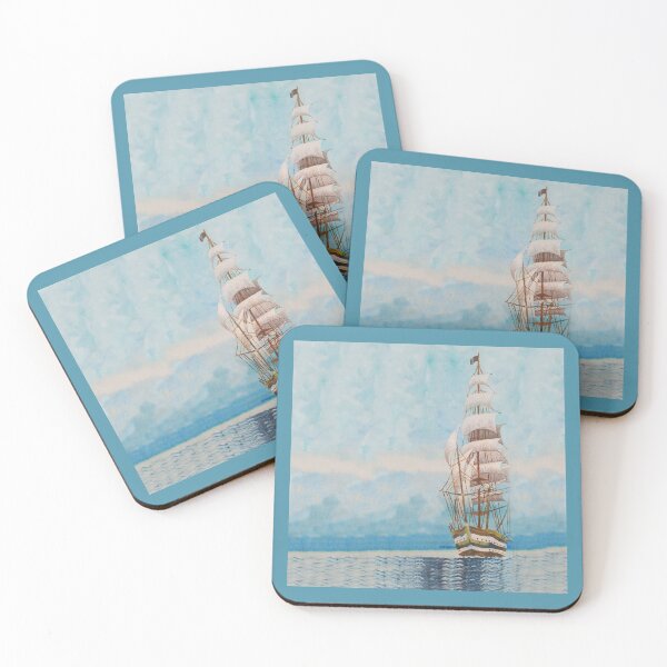 Item preview, Ship on the Open Sea designed and sold by WatersEdgeGal.