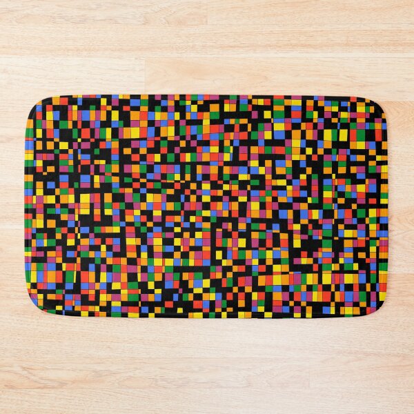 Item preview, Rainbow Grid with Black Background - Fighting designed and sold by Silvia Belli.