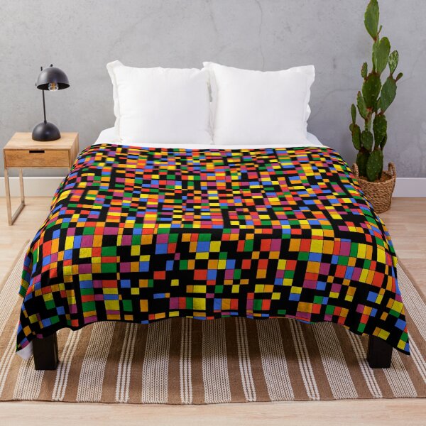 Item preview, Rainbow Grid with Black Background - Fighting designed and sold by Silvia Belli.