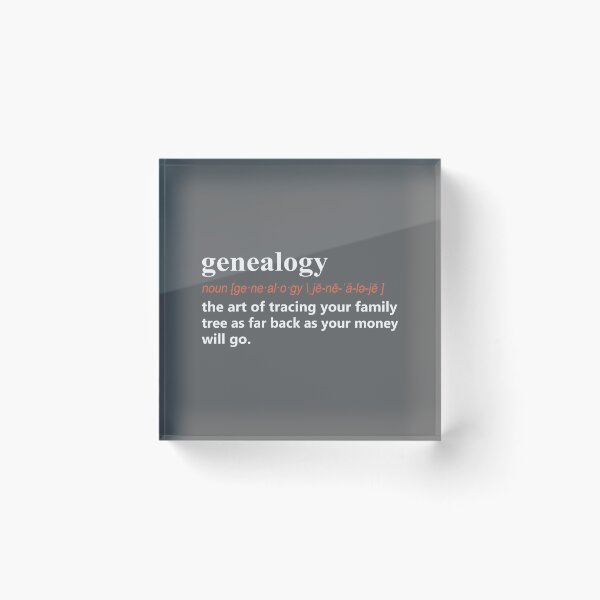 Item preview, genealogy Funny Gift Definition on dark designed and sold by LGamble12345.