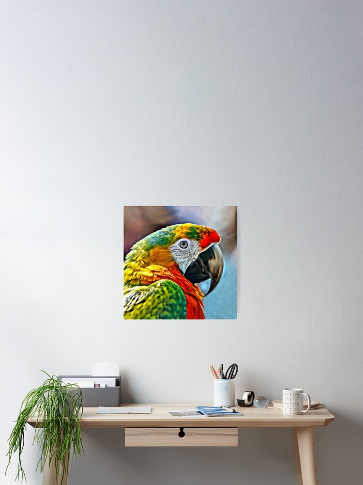 Thumbnail 2 of 3, Poster, Colorful Macaw designed and sold by DigitalEffects.