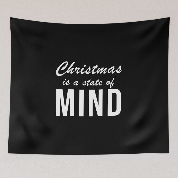 Item preview, Christmas is a State of Mind (Black) designed and sold by quoteedesigns.