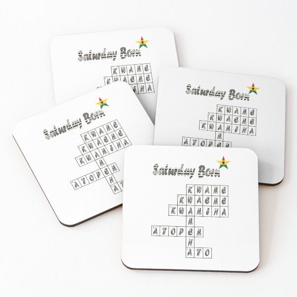Item preview, Saturday Born Ghanaian Male Names in black and white designed and sold by WhoWeAre.