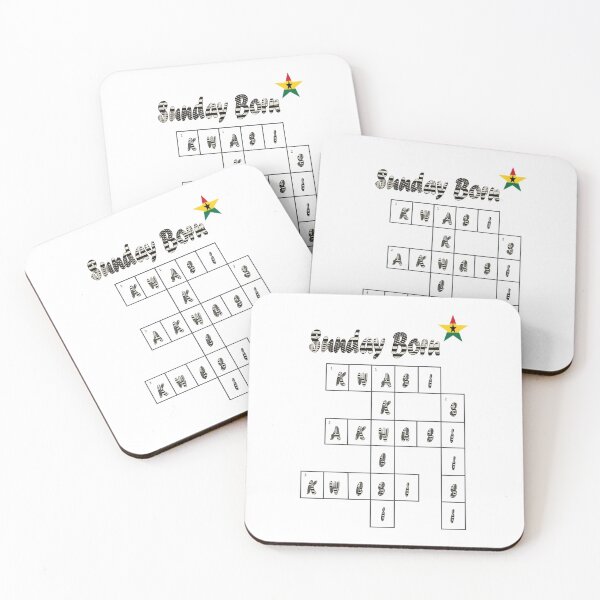 Item preview, Sunday Born Ghanaian Male Names in black and white designed and sold by WhoWeAre.