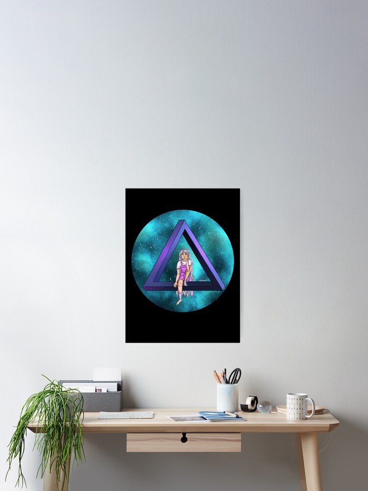 Thumbnail 2 of 3, Poster, Impossible Triangle designed and sold by Galacticsoupart.