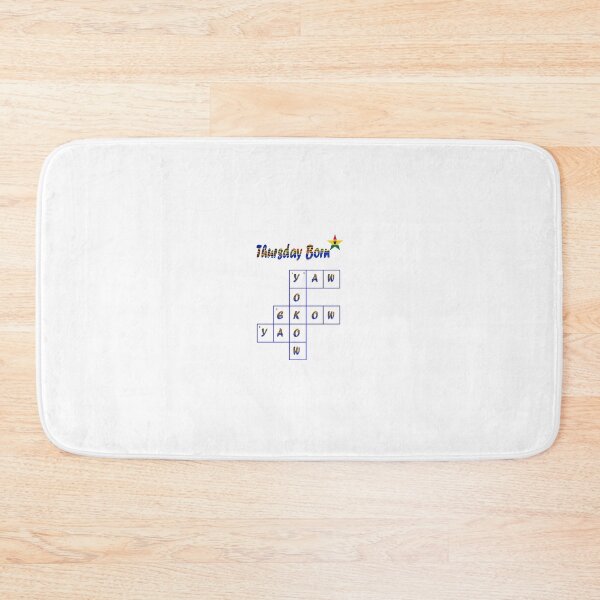 Item preview, Thursday Born Ghanaian Male Names in blue designed and sold by WhoWeAre.