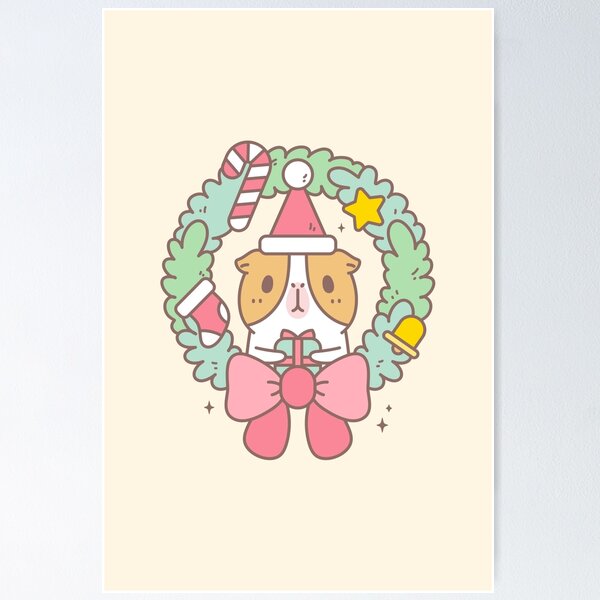Item preview, Bubu the Guinea pig, Christmas Wreath designed and sold by Miri-Noristudio.