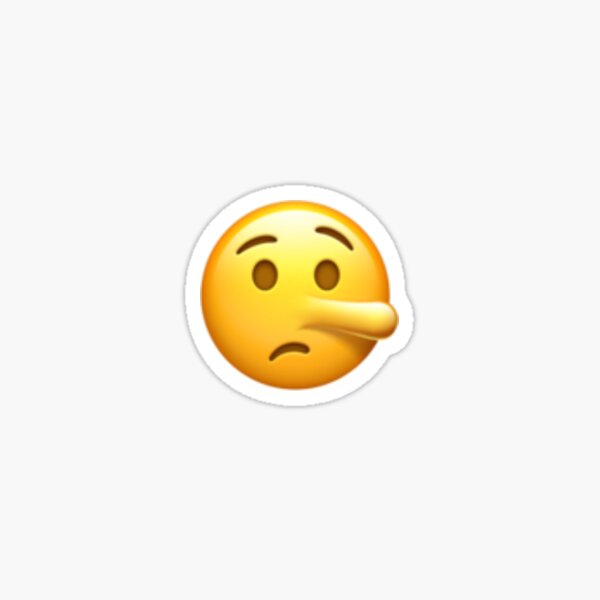 Lying Face Emoji - Emoji - Sticker