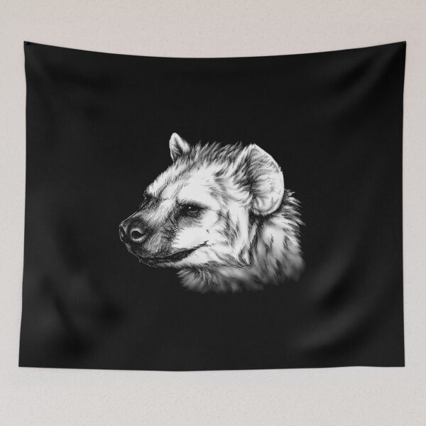 Item preview, Spotted Hyena Portrait (dark background) designed and sold by MMMSdesigns.