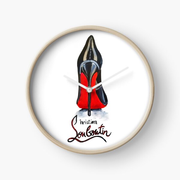 Bas Rouge Classique Christian Louboutin Talon Haut Horloge