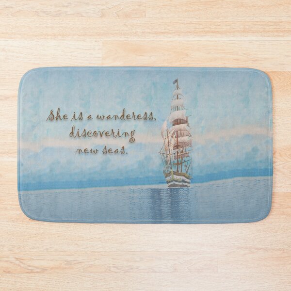 Item preview, Distant Ship on the Wide Open Sea-the Wanderess designed and sold by WatersEdgeGal.