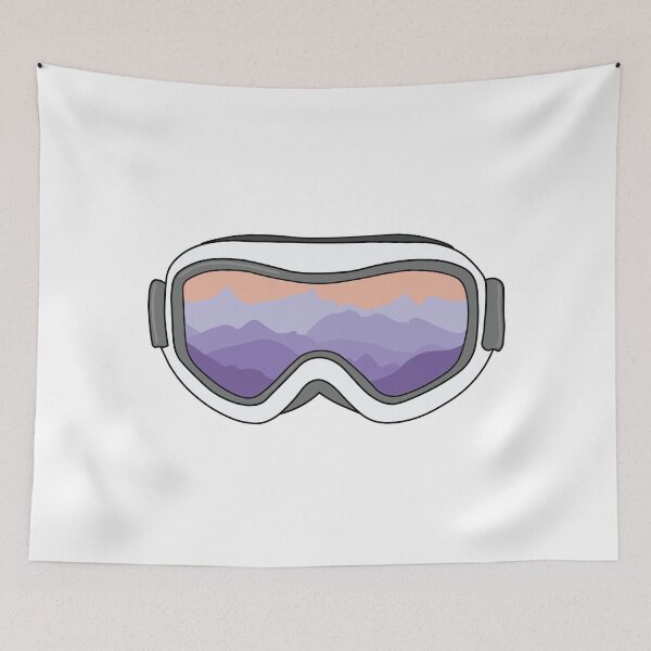 Item preview, Snow Goggles with View of Mountain Range designed and sold by elmma design.