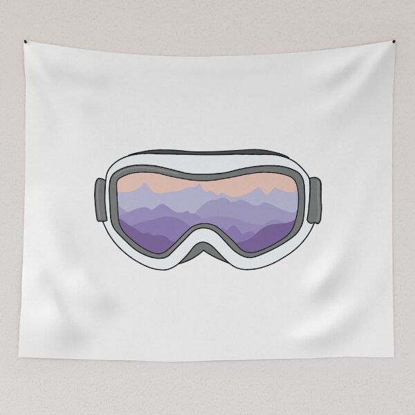 Item preview, Snow Goggles with View of Mountain Range designed and sold by elmma design.