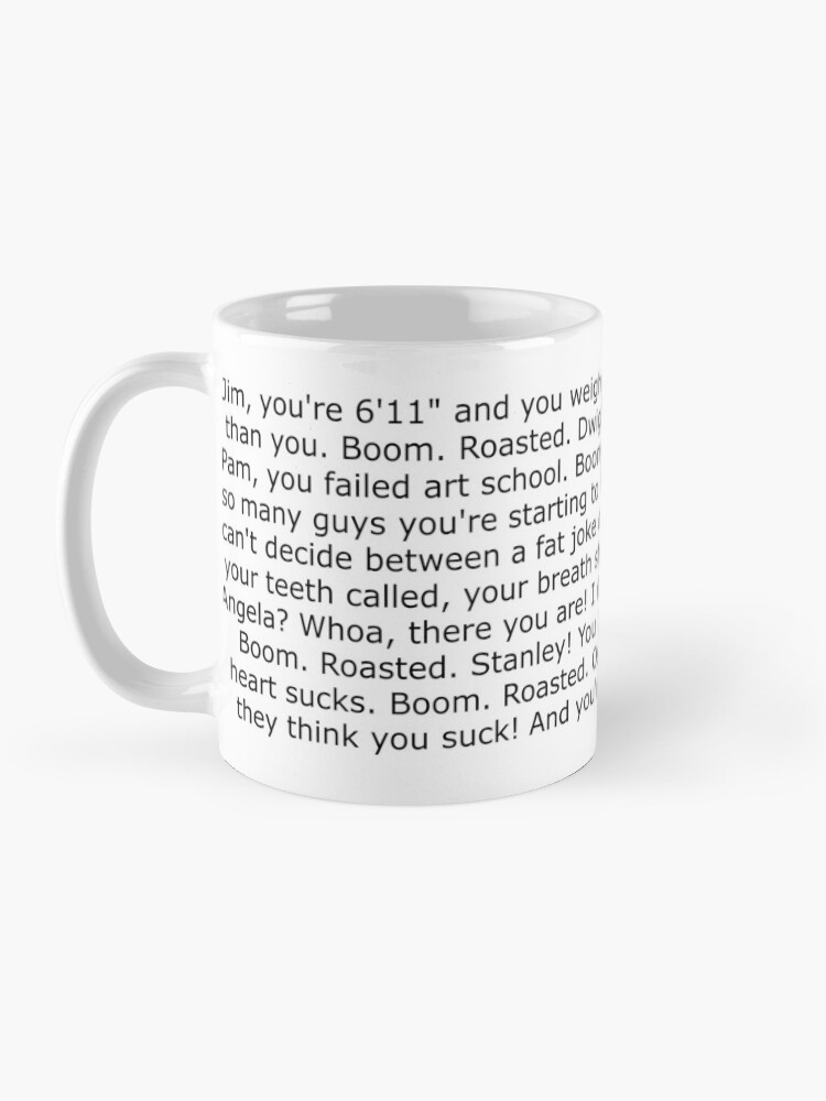 "Boom roasted. The Office" Coffee Mug for Sale by hevarmokhlis Redbubble